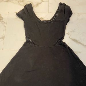 black backless dress size small